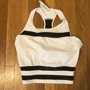 Fabletics Black and White Crop Top